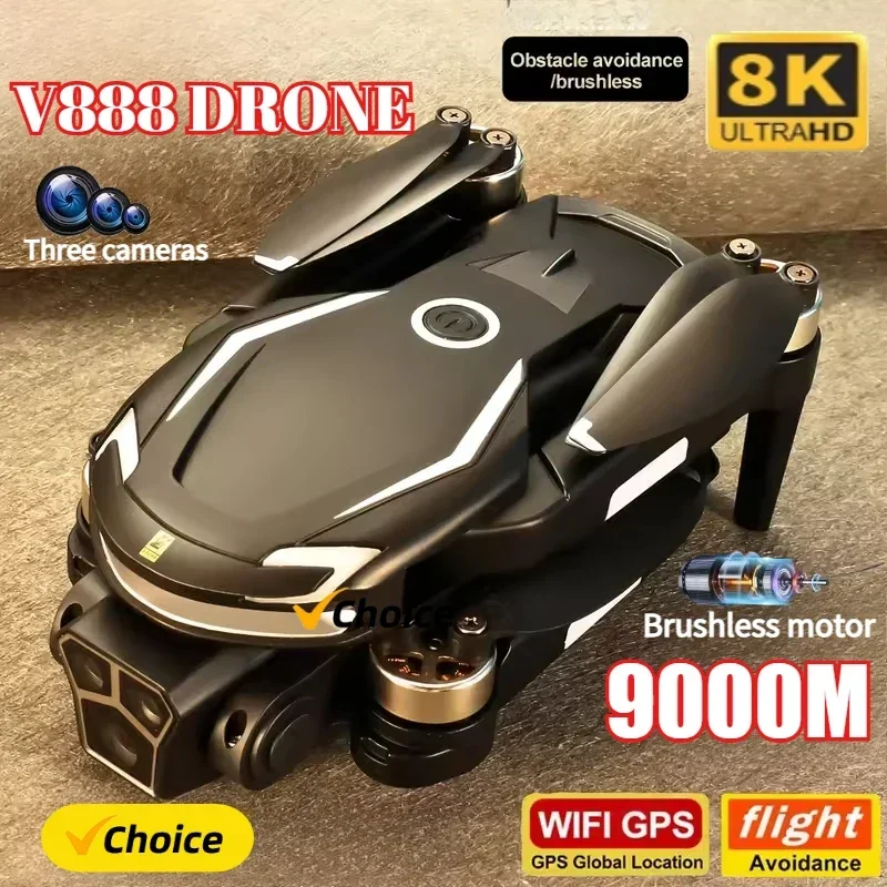 Drone Multispectral - Новый дрон V888 8K с GPS,