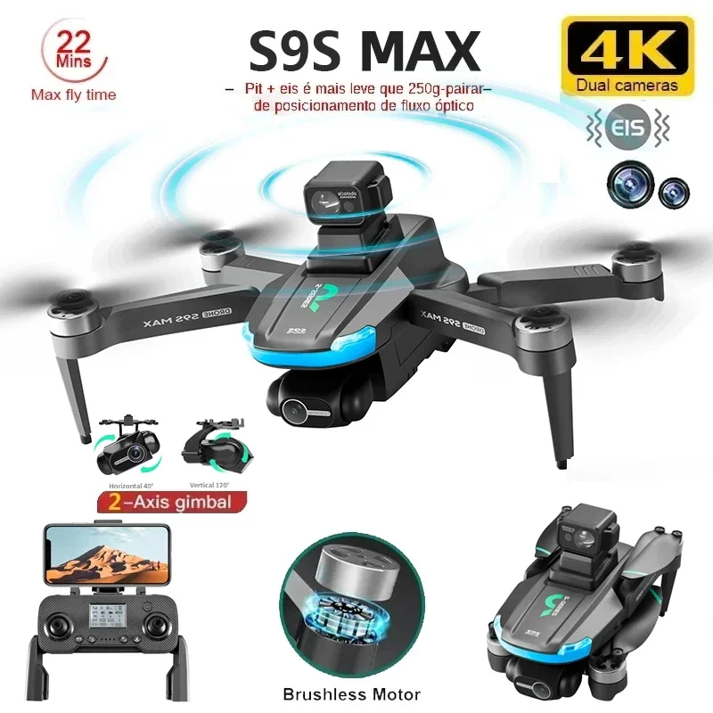 НОВЫЙ S9S MAX MINI Drone 4K 2- – обзор и цена Drone Video Production