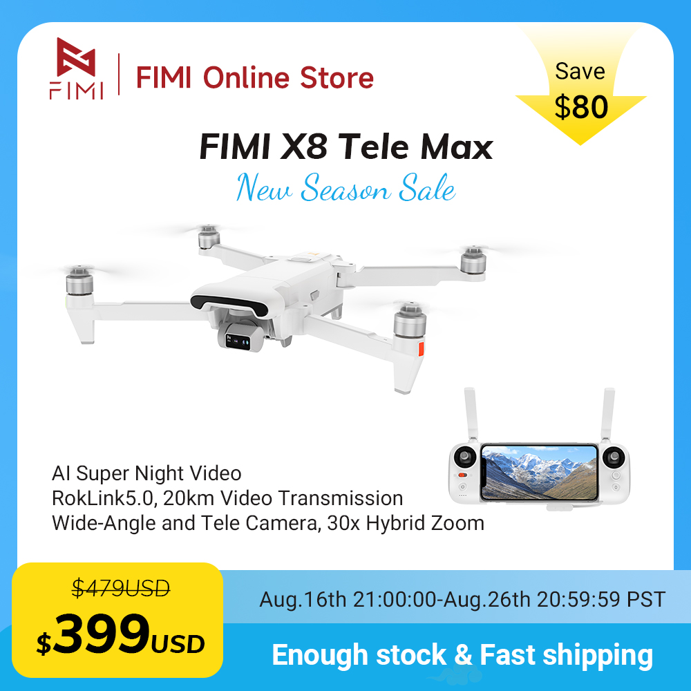 Дрон FIMI X8 Tele Max 4K профе – обзор и цена Drone Surveying